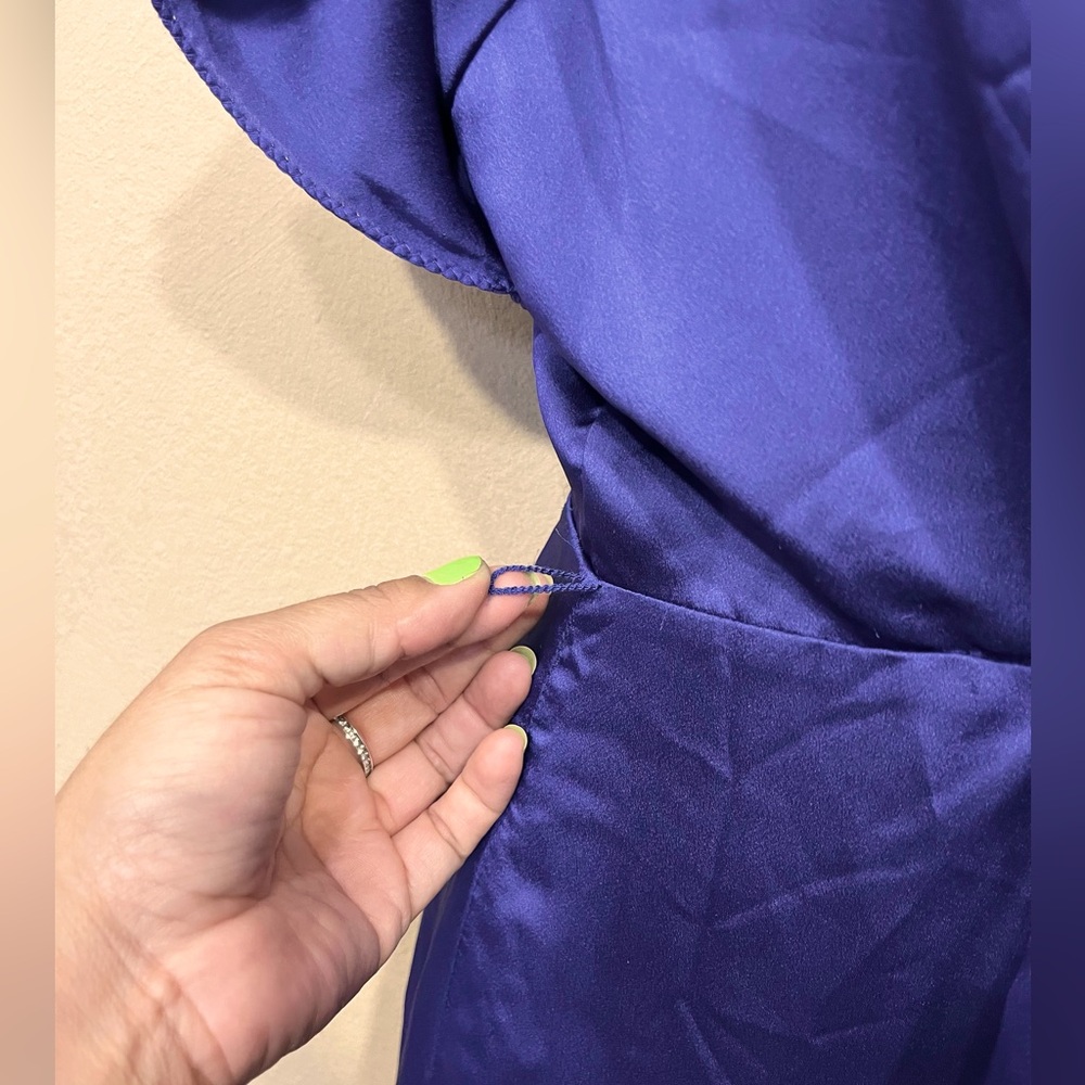 Ark & Co. Purple Ruffle Romper - Picture 6 of 7